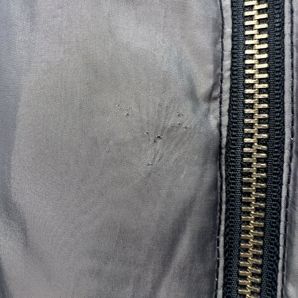 MICHAEL Michael Kors Multi Pocket Reversible Puffer Jacket Blue Grey Size S - Picture 16 of 17